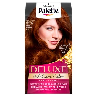 Palette Deluxe Oil-Care Color Farba do włosów Miedziany mahoń 667