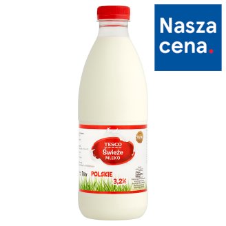 Tesco Świeże mleko polskie 3,2% 1 l