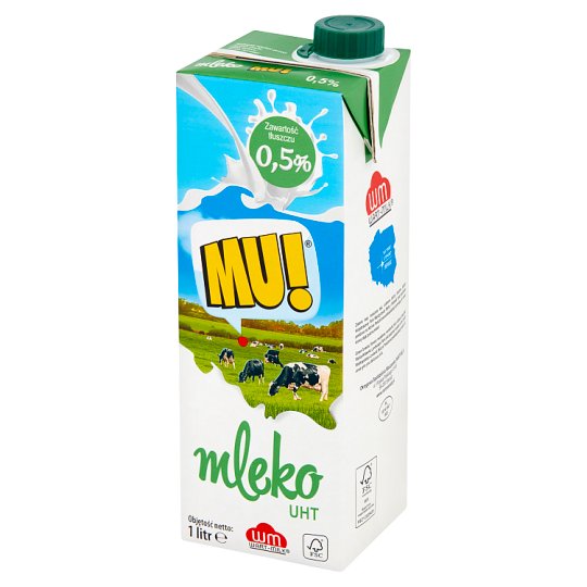 Mu! Mleko UHT 0,5% 1 l