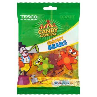 Tesco Candy Carnival Gummy Bears Żelki 200 g