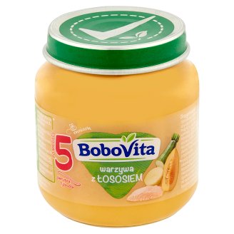 BoboVita Warzywa z łososiem po 5 miesiącu 125 g