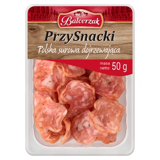 Balcerzak PrzySnacki Kiełbasa polska surowa dojrzewająca 50 g