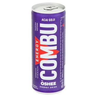 Oshee Combu by Oshee Gazowany napój energetyzujący o smaku jagód acai-goji 250 ml