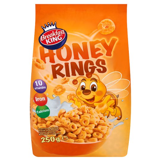 Breakfast King Zbożowe kółeczka z miodem 250 g