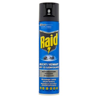 Raid przeciw muchom komarom osom i innym owadom latającym w aerozolu 400 ml
