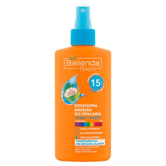 Bielenda Bikini Kokosowa mgiełka do opalania SPF 15 150 ml