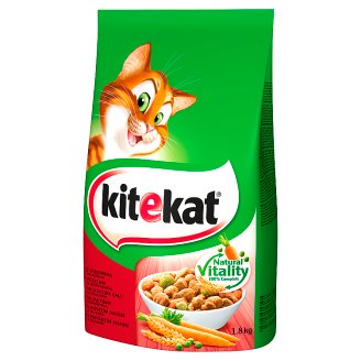 Kitekat z wołowiną i warzywami Karma pełnoporcjowa 1,8 kg
