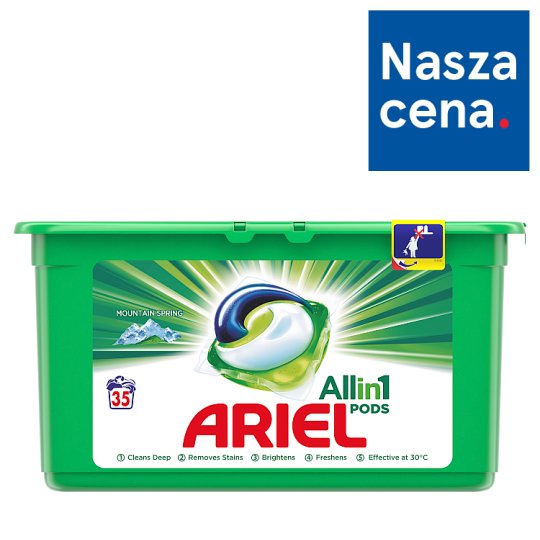 Ariel Allin1 Pods Mountain Spring Kapsułki do prania, 35 prań