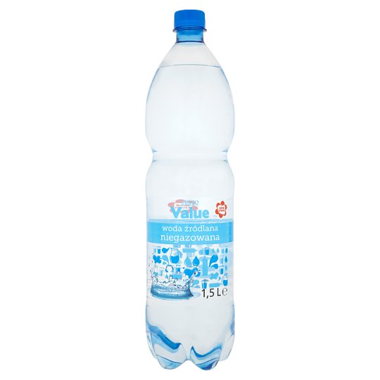 Tesco Value Woda źródlana niegazowana 1,5 l