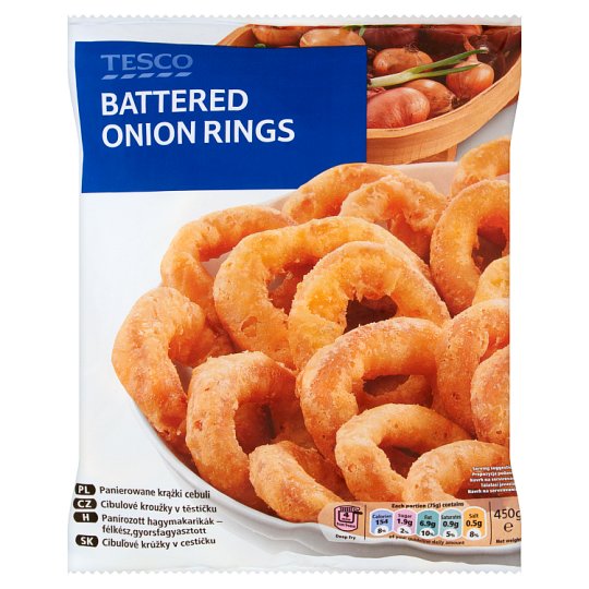 Tesco Battered Onion Rings 450 g