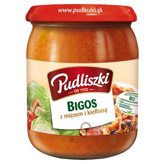 Pudliszki Bigos z mięsem i kiełbasą 500 g