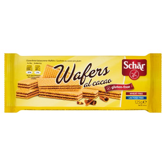 Schär Bezglutenowe wafelki kakaowe 125 g