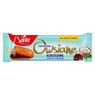 Sante Niezłe Ciacho Ciasteczka owsiane kokosowe podlane czekoladą 38 g