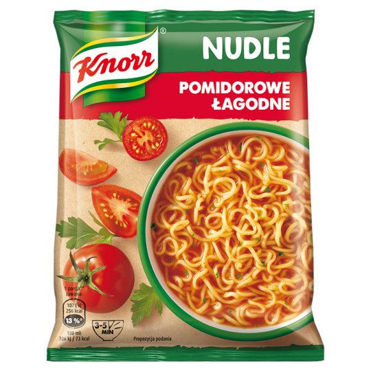 Knorr Nudle Pomidorowe łagodne Zupa-danie 65 g