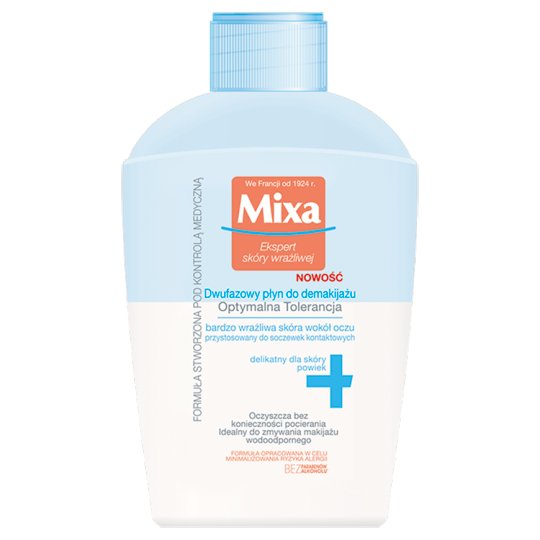 Mixa Dwufazowy płyn do demakijażu Optymalna Tolerancja 125 ml