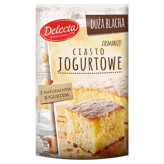 Delecta Duża Blacha Yoghurt Powdered Cake 640 g