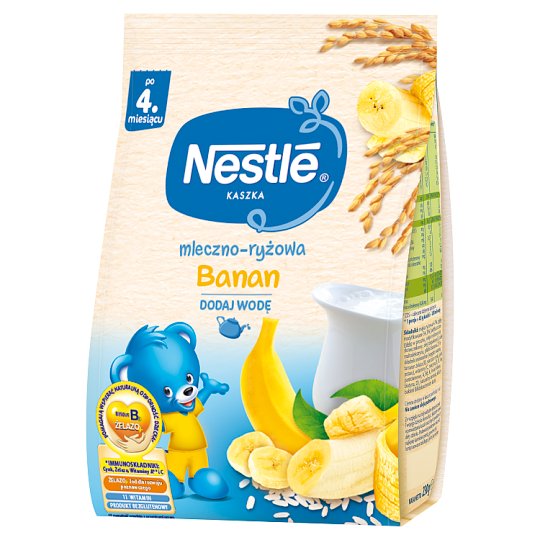 Nestlé Kaszka mleczno-ryżowa banan po 4 miesiącu 230 g