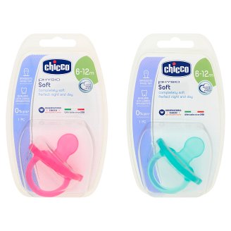 Chicco Physio Soft Smoczek do uspokajania silikonowy 6-12 m różne kolory
