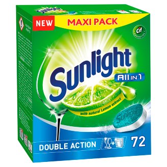 Sunlight All in 1 Tabletki do zmywarki 1260 g (72 sztuki)
