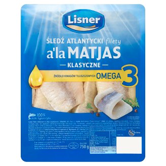 Lisner Śledź atlantycki filety a'la Matjas klasyczne 750 g