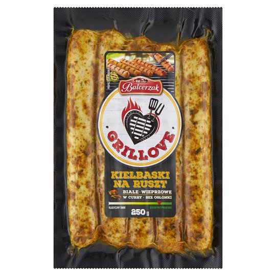 Balcerzak Grillove Kiełbaski na ruszt w curry 250 g