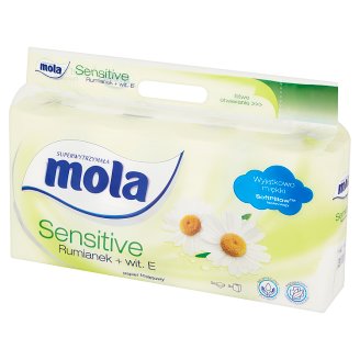 Mola Sensitive Rumianek + wit. E Papier toaletowy 8 rolek