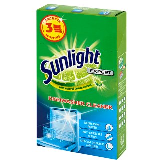Sunlight Expert Środek do czyszczenia zmywarki 120 g (3 saszetki)