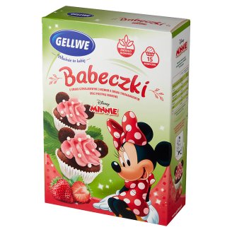 Gellwe Disney Minnie Babeczki z bajkowym kremem i posypką 234 g