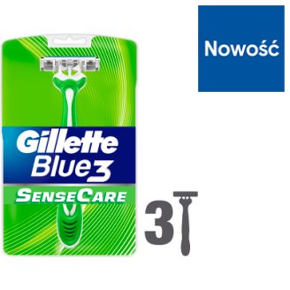 Gillette Blue3 Sensitive Jednorazowe maszynki do golenia, 3 sztuki
