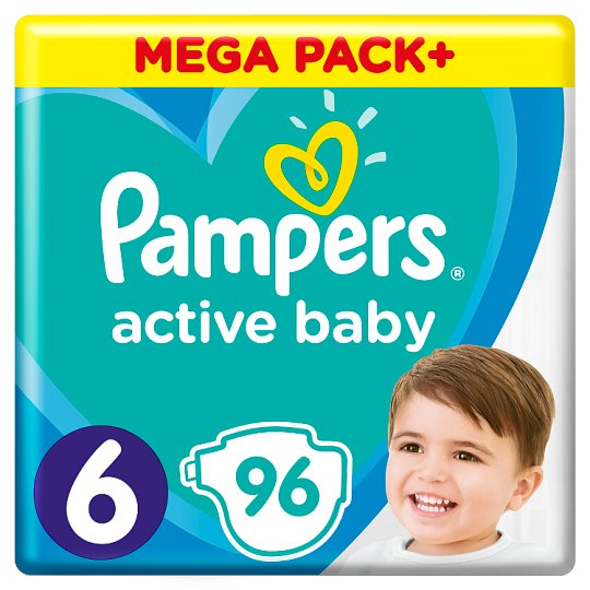 Pampers Active Baby Rozmiar 6, 96 pieluszek, 13-18 kg