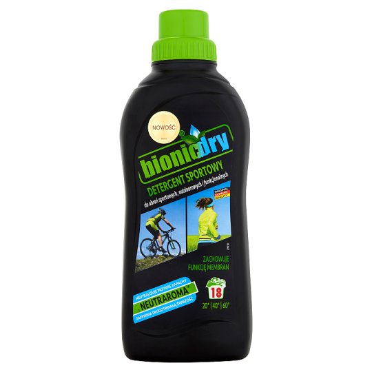 Bionicdry Detergent sportowy do ubrań sportowych outdoorowych i funkcjonalnych 750 ml (18 prań)