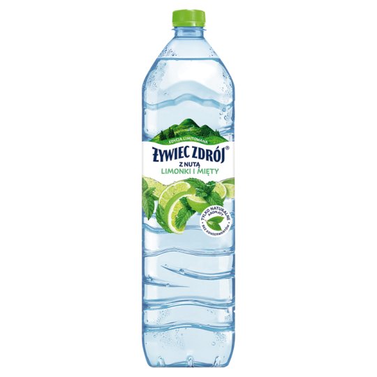 Żywiec Zdrój Napój niegazowany z nutą limonki i mięty 1,5 l