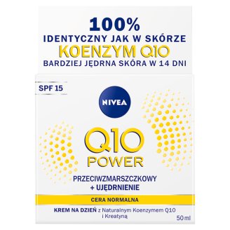 NIVEA Q10 Power Przeciwzmarszczkowy + Ujędrnienie Odżywczy krem na dzień SPF 15 50 ml