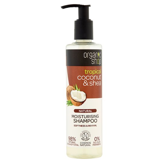 Organic Shop Szampon nawilżający kokos & shea 280 ml