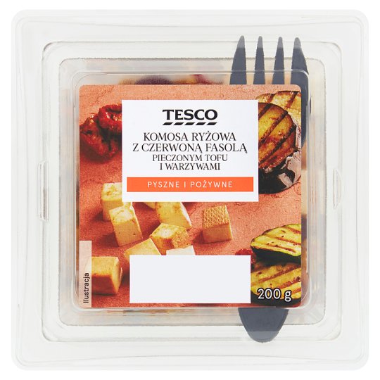 Tesco Komosa ryżowa z czerwoną fasolą pieczonym tofu i warzywami 200 g