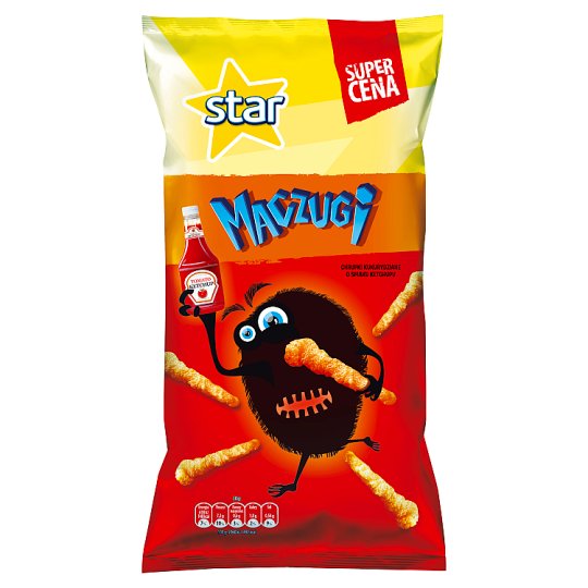 Star Maczugi Chrupki kukurydziane o smaku ketchupu 80 g