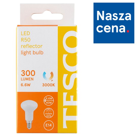 Tesco Żarówka LED 6,6 W (40 W) E14 ciepłe białe światło