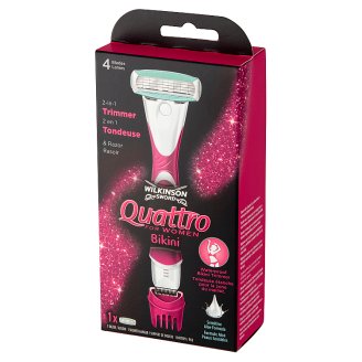 Wilkinson Sword Quattro For Women Bikini Maszynka do golenia z trymerem
