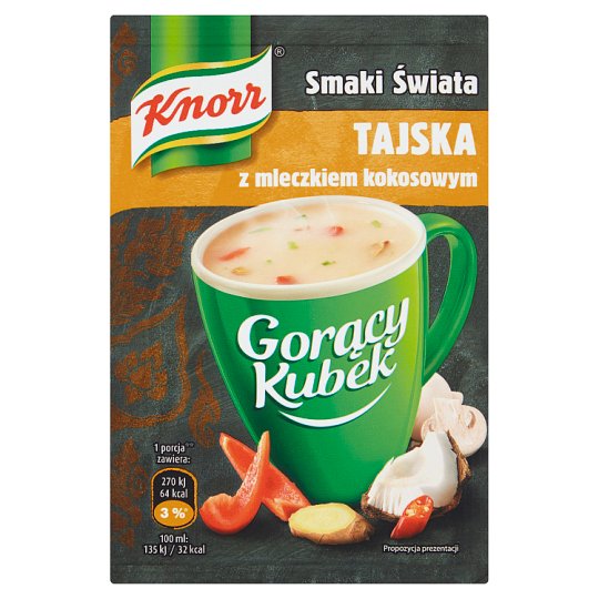 Knorr Gorący Kubek Smaki Świata Tajska z mleczkiem kokosowym 15 g