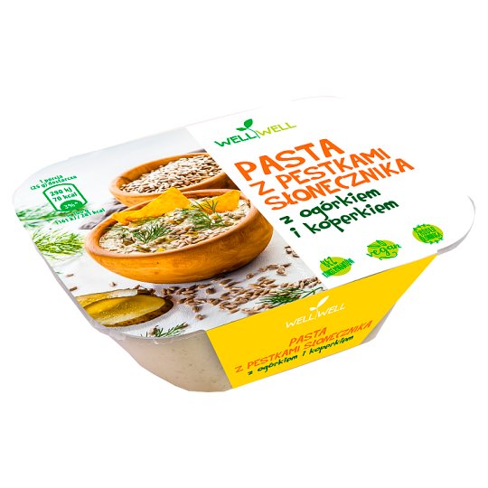 Well Well Pasta z pestkami słonecznika z ogórkiem i koperkiem 125 g