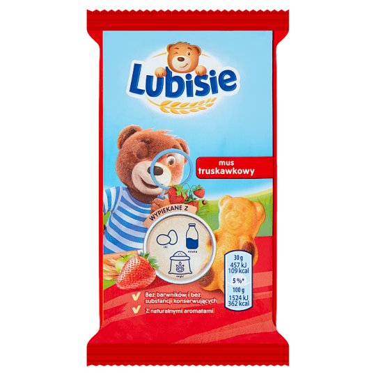 Lubisie Sponge Cake with Apple and Strawberry Filling 30 g