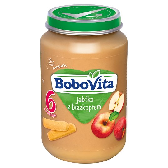 BoboVita Jabłka z biszkoptem po 6 miesiącu 190 g
