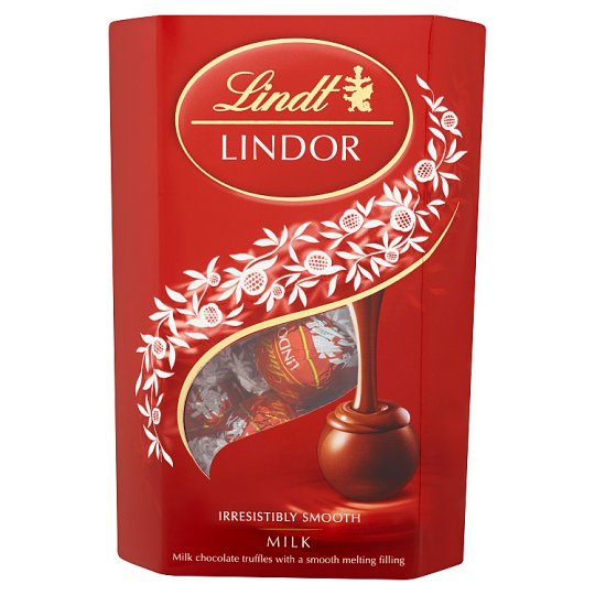 Lindt Lindor Milk Pralinki z czekolady mlecznej z nadzieniem 200 g