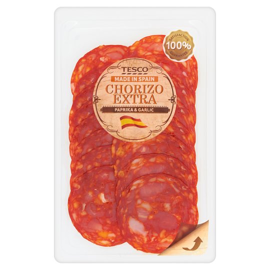 Tesco Kiełbasa Chorizo extra w plastrach 80 g