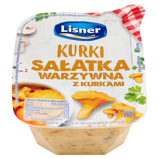 Lisner Smak Sezonu Kurki Sałatka jajeczna z kurkami 140 g