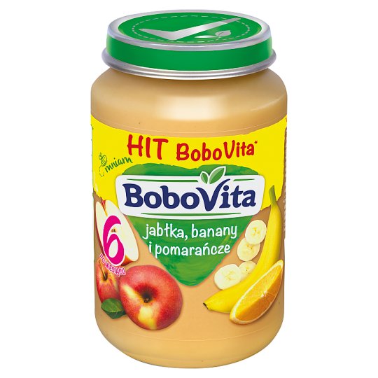 BoboVita Jabłka banany i pomarańcze po 6 miesiącu 190 g