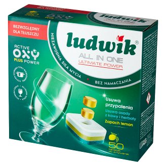Ludwik Ultimate Power All in one Lemon Tabletki do zmywarek 900 g (50 sztuk)