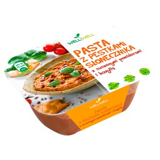 Well Well Pasta z pestkami słonecznika z suszonymi pomidorami i bazylią 125 g