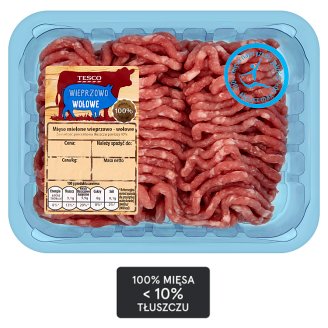 Tesco Mięso mielone wieprzowo-wołowe 500 g
