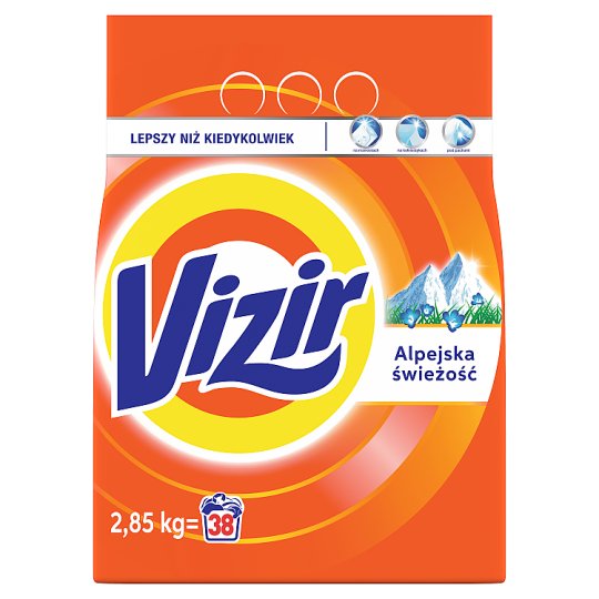 Vizir Alpine Fresh Proszek Do Prania, 38 Prań 2,85 kg